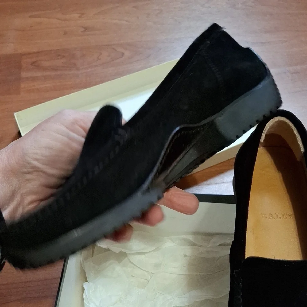 Bally Men's Dark Suede Loafers